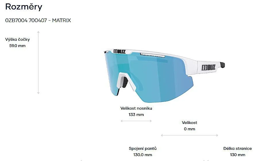 glasses Bliz Matrix Nano Optics Photochromic - 52304-03P/Matt White/Brown/Blue Multi Photocromic