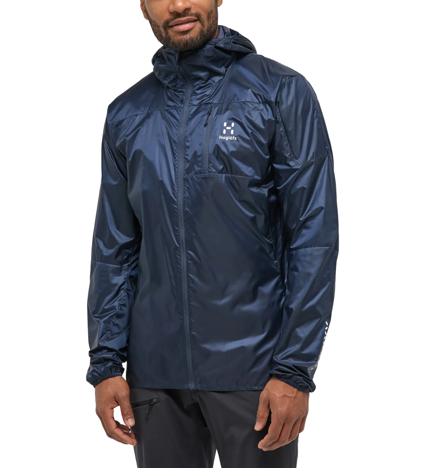 Haglöfs Men's L.I.M Shield Hood Tarn Blue | Buy Haglöfs Men's L.I.M Shield Hood Tarn Blue here | Outnorth