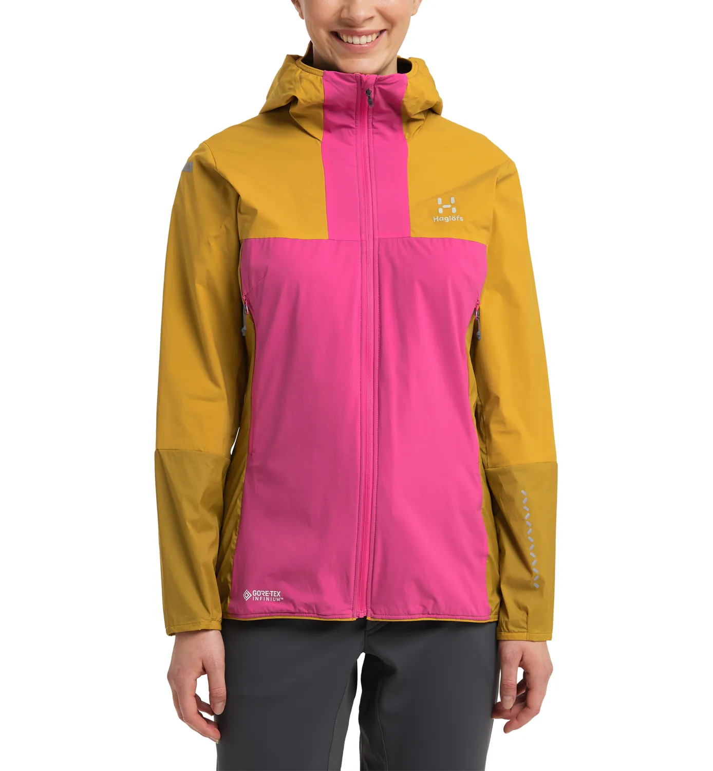 Haglöfs Women's L.I.M Alpha Hood Ultra Pink/Autumn Leaves | Buy Haglöfs Women's L.I.M Alpha Hood Ultra Pink/Autumn Lea