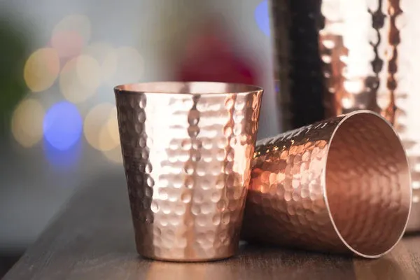 Hammered Copper Shot Glasses (set of 2)