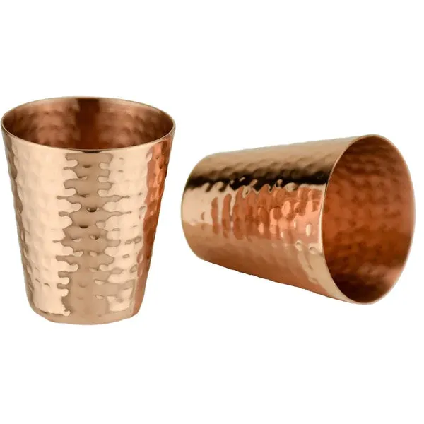 Hammered Copper Shot Glasses (set of 2)