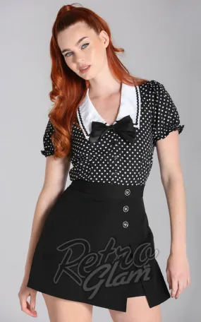 Hell Bunny Naomi Polka Dot Blouse