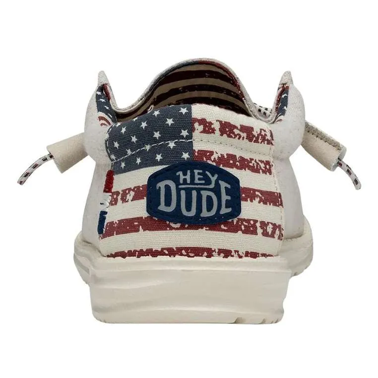 Hey Dude Men’s Wally Patriotic Shoes