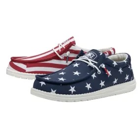 Hey Dude Men’s Wally Patriotic Shoes