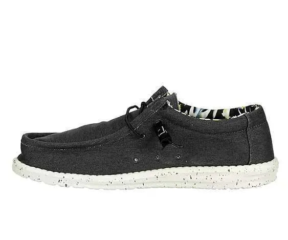 Hey Dude Men’s Wally Stretch Shoes – Black