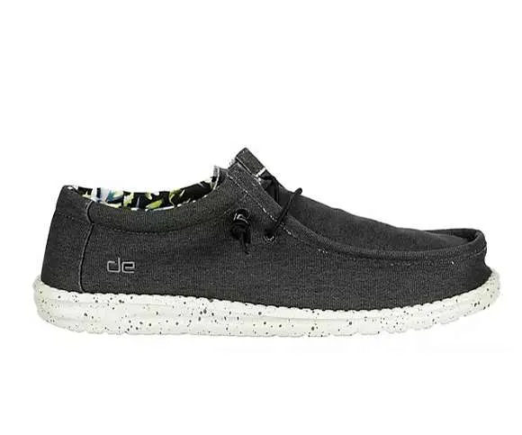 Hey Dude Men’s Wally Stretch Shoes – Black