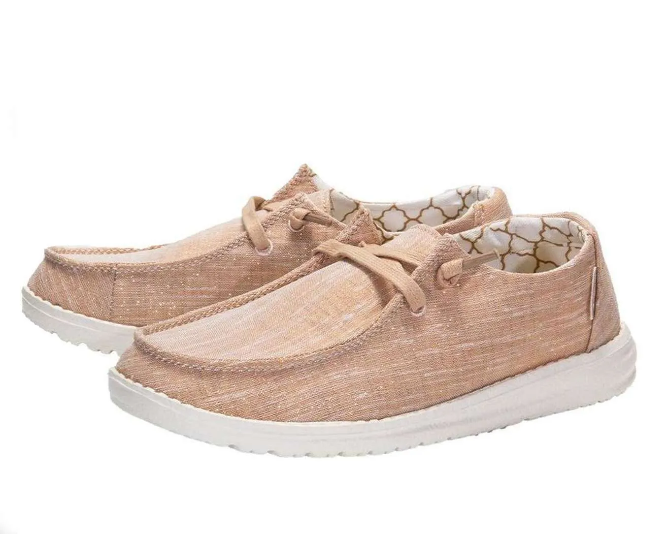 Hey Dude Women’s Wendy Sparkling Rose Gold Shoes 121415016