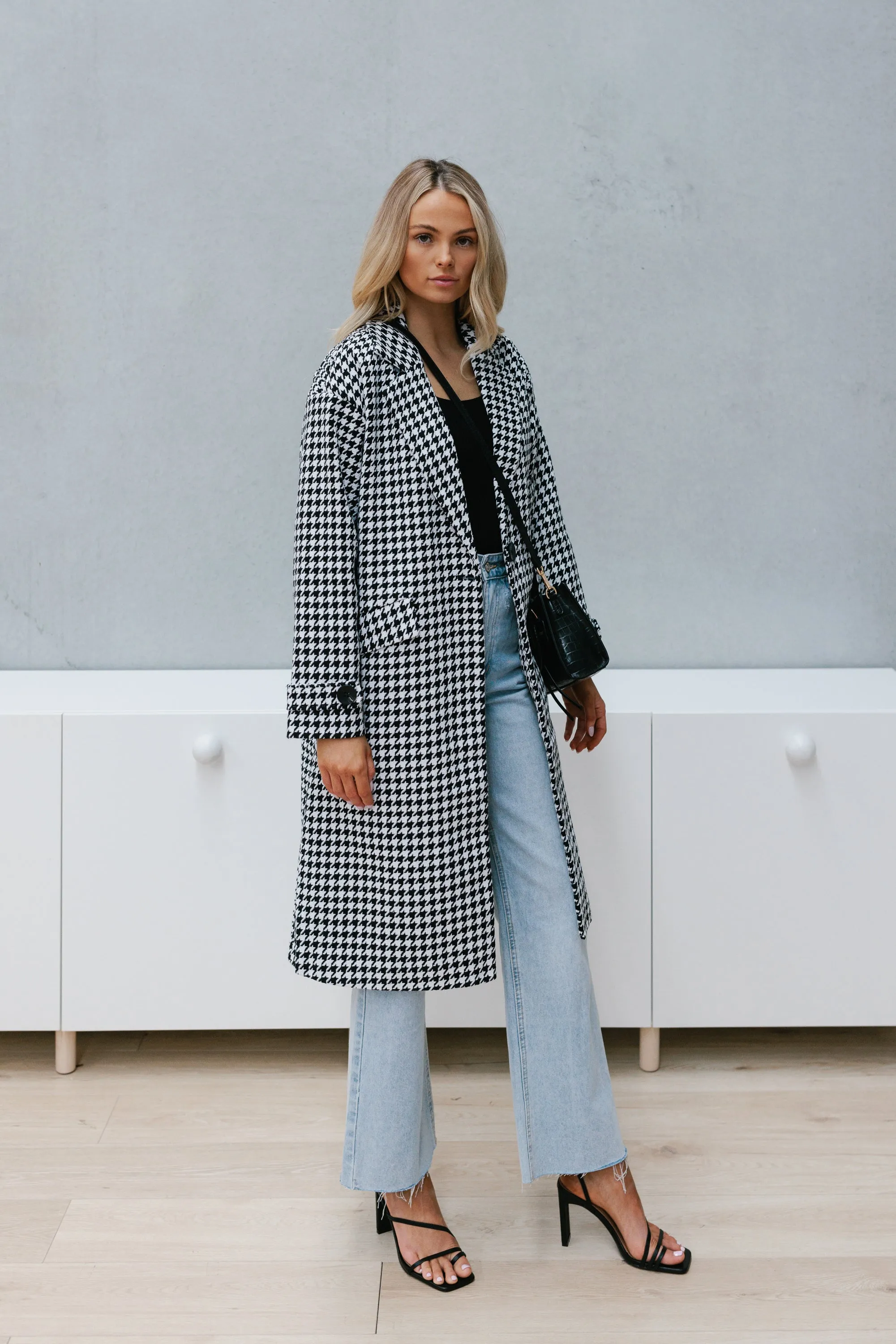 Hollie Coat - Houndstooth