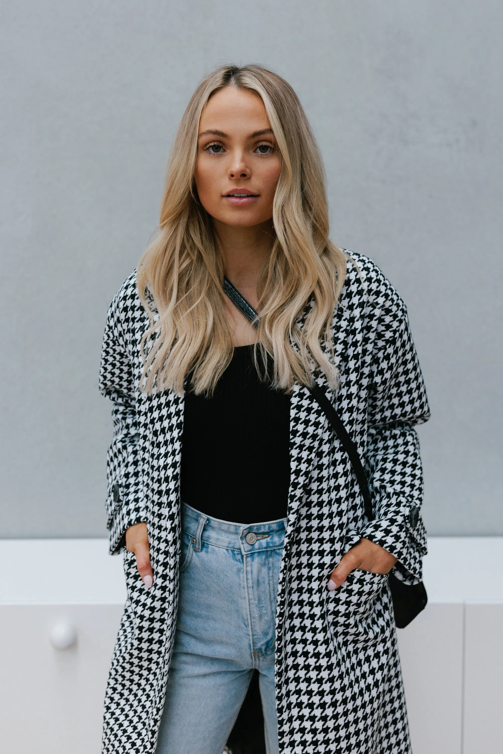 Hollie Coat - Houndstooth