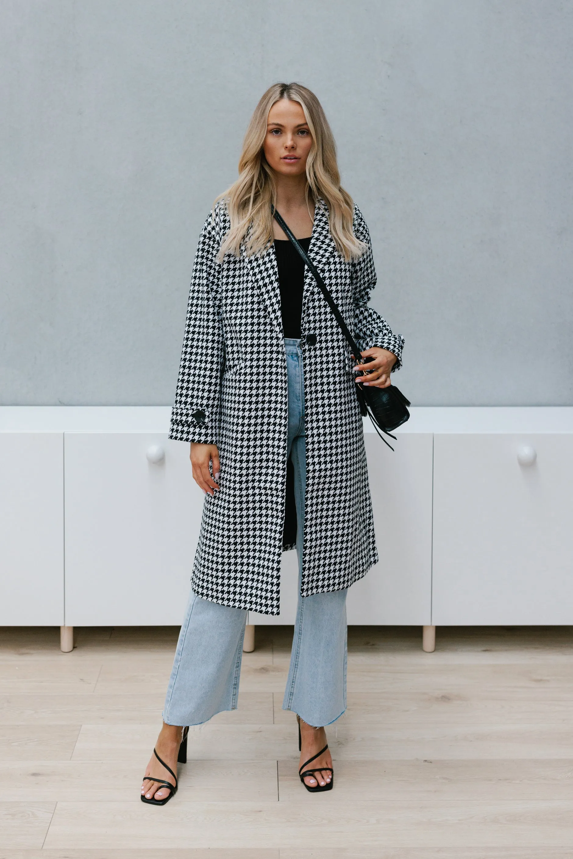 Hollie Coat - Houndstooth