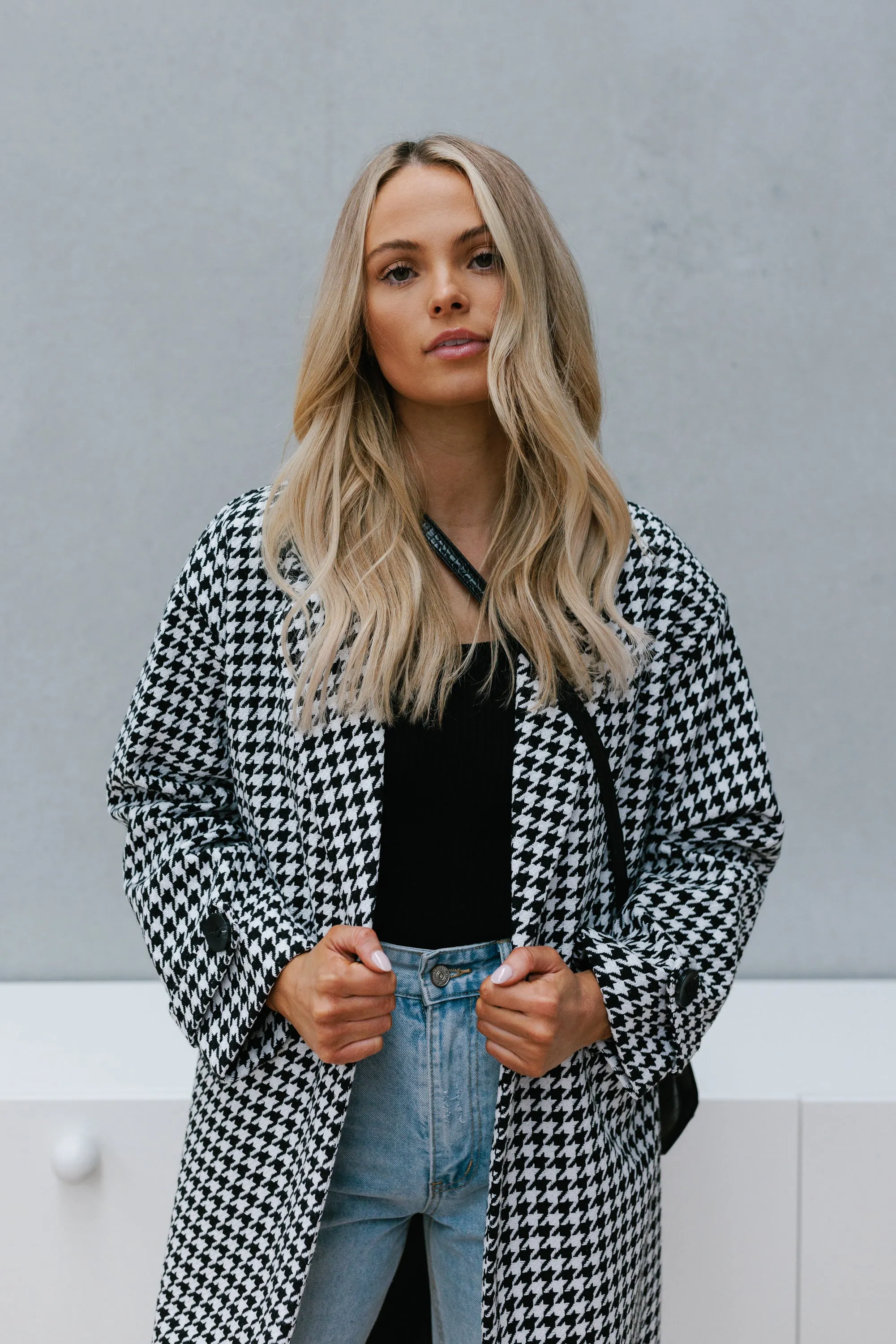 Hollie Coat - Houndstooth