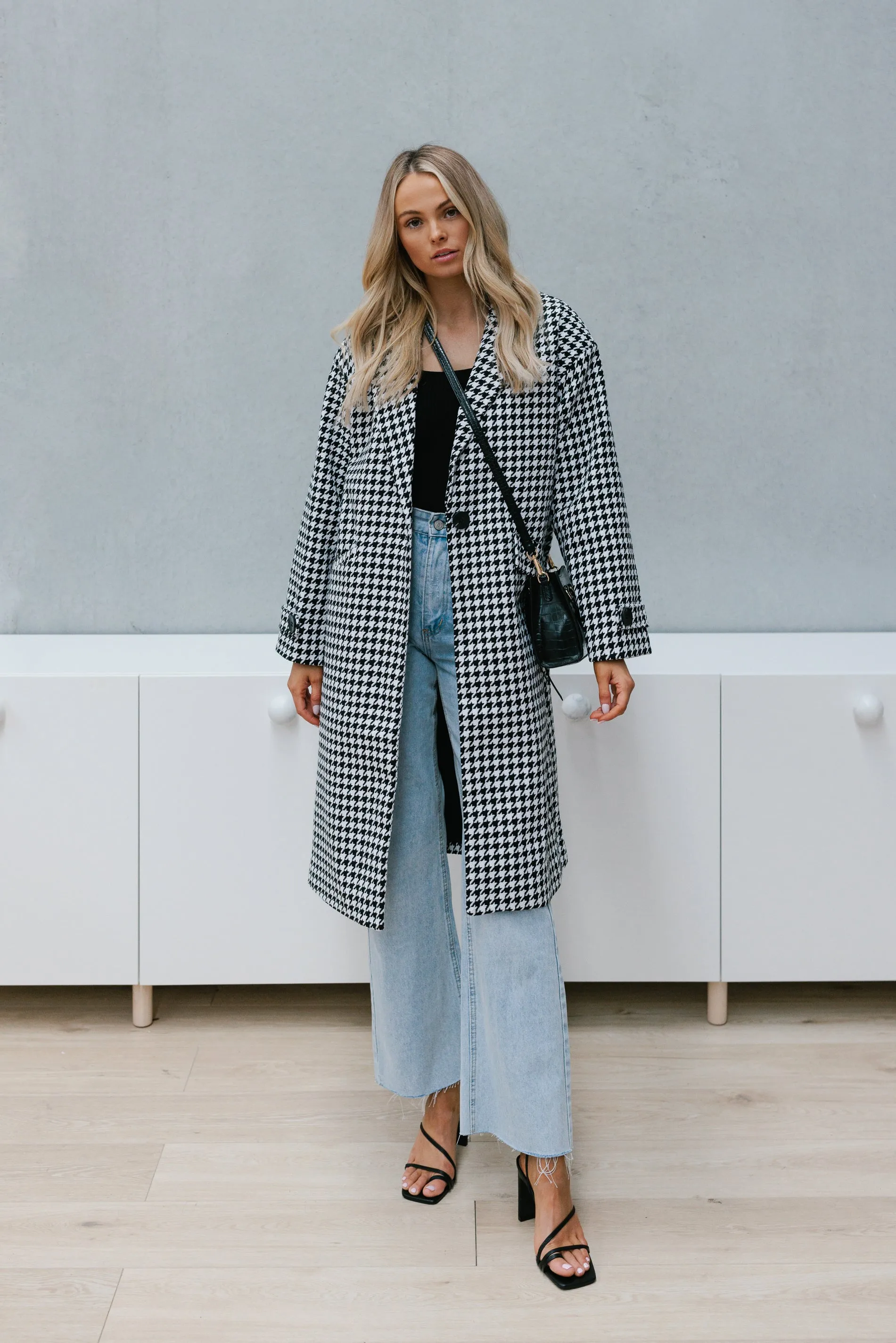 Hollie Coat - Houndstooth