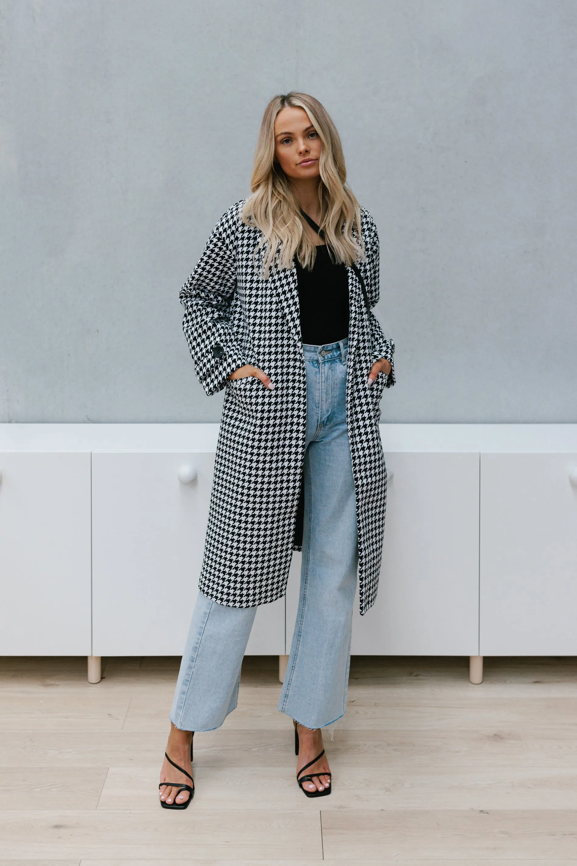 Hollie Coat - Houndstooth