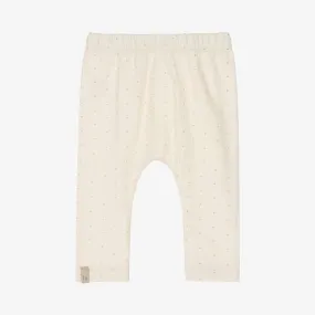 Ivory Cotton Star Leggings