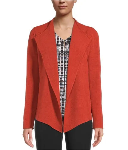 Kasper Womens Textured Blazer Jacket