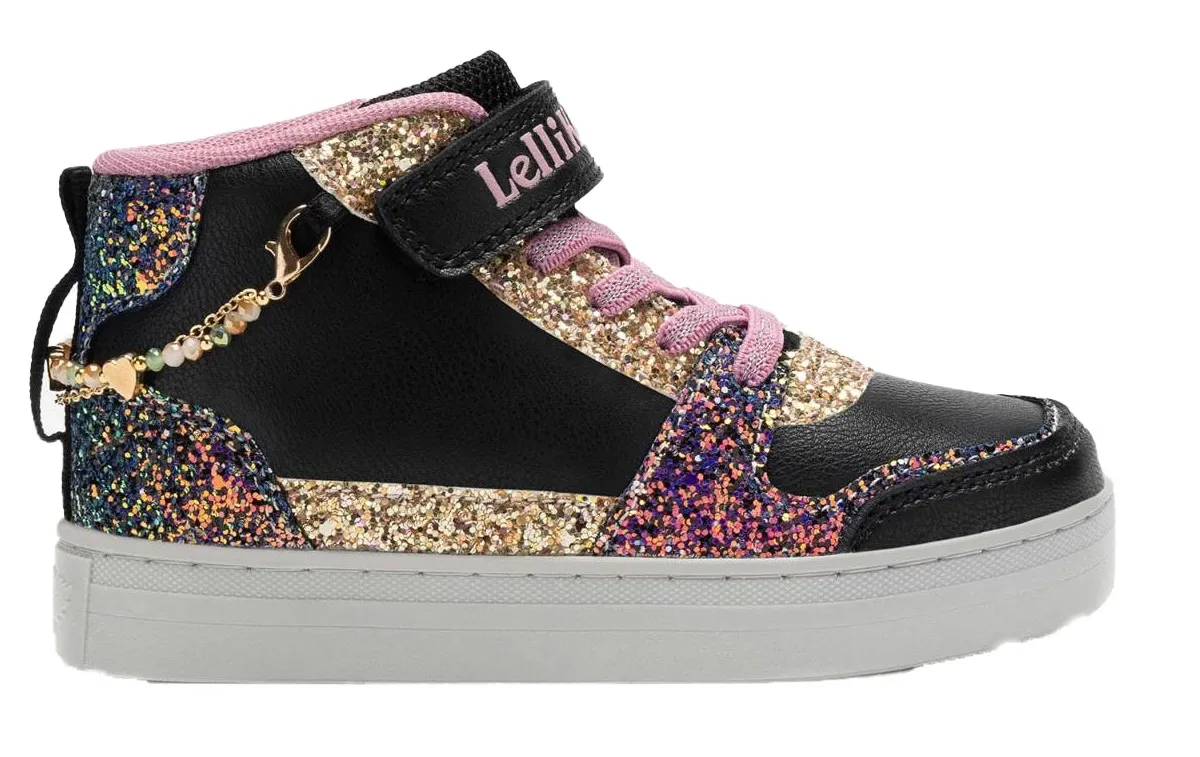 LELLI KELLY LKAA 4412 GIOIELLO BRACELET BLACK GOLD GLITTER HI-TOPS