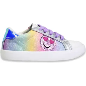 Little Chicken Dolly Sneaker, Rainbow Glitter