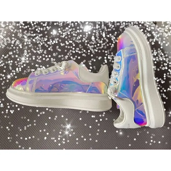 Lola + The Boys Hologram Magic Sneaker, Rainbow