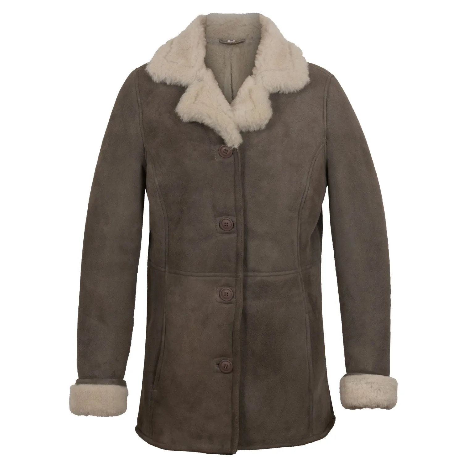 Maria Ladies Luxury Musk Suede Sheepskin Coat