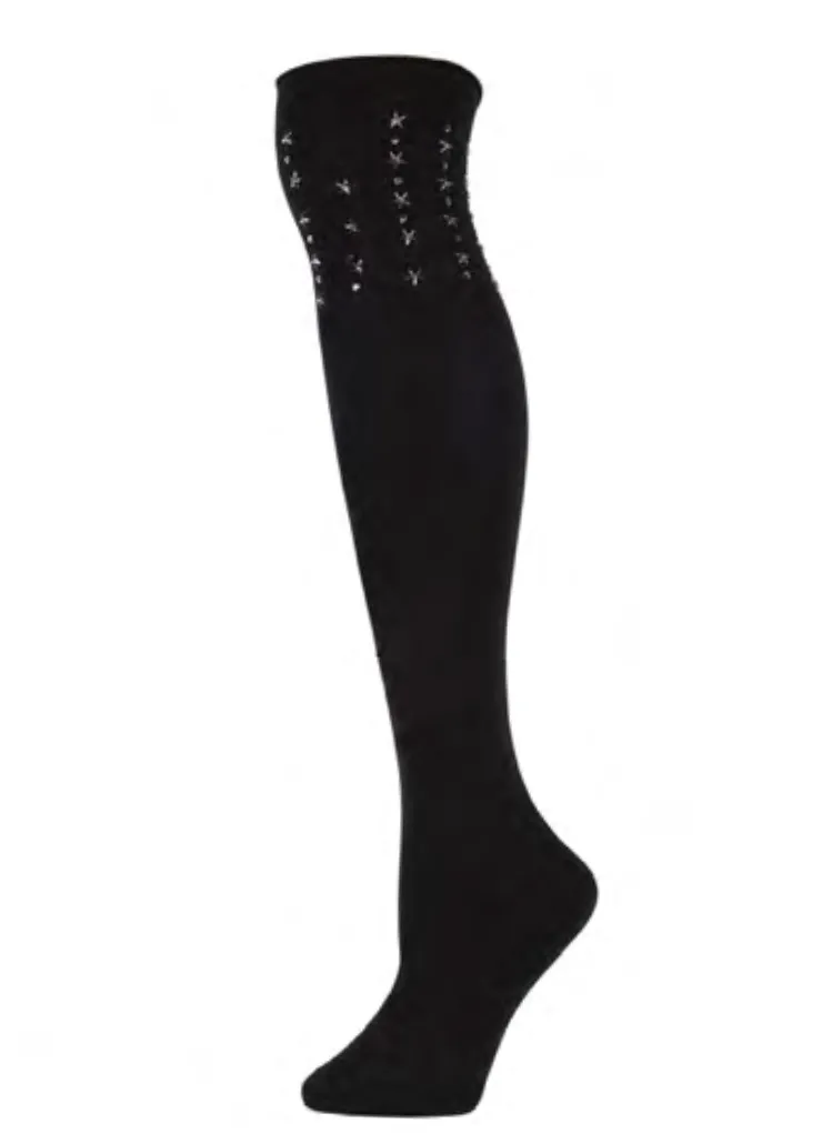 MeMoi socks, over-the-knee Evening Star