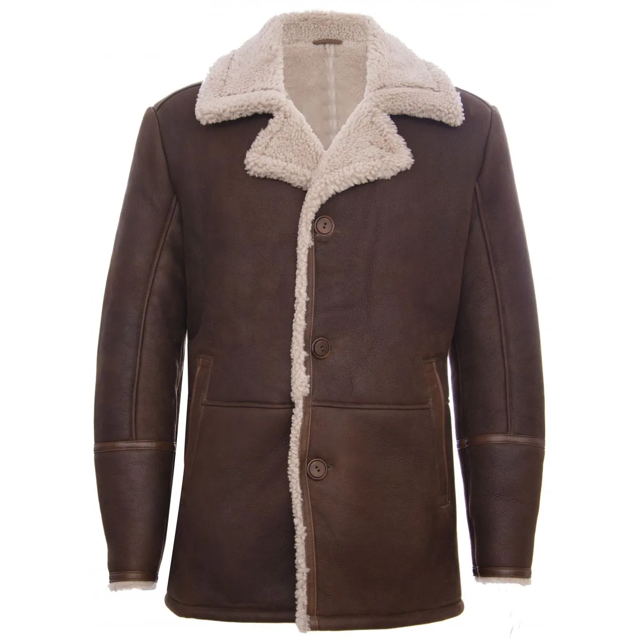 Men's Classic Sheepskin Coat: Carlos