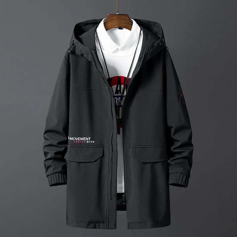 Men's trench coat for casual wear.