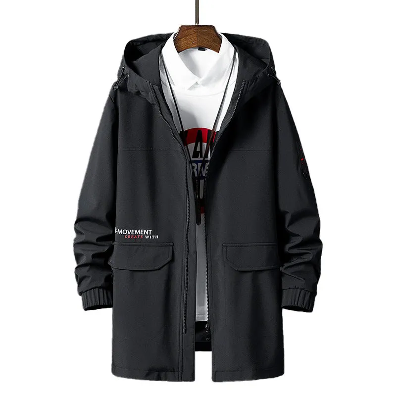 Men's trench coat for casual wear.