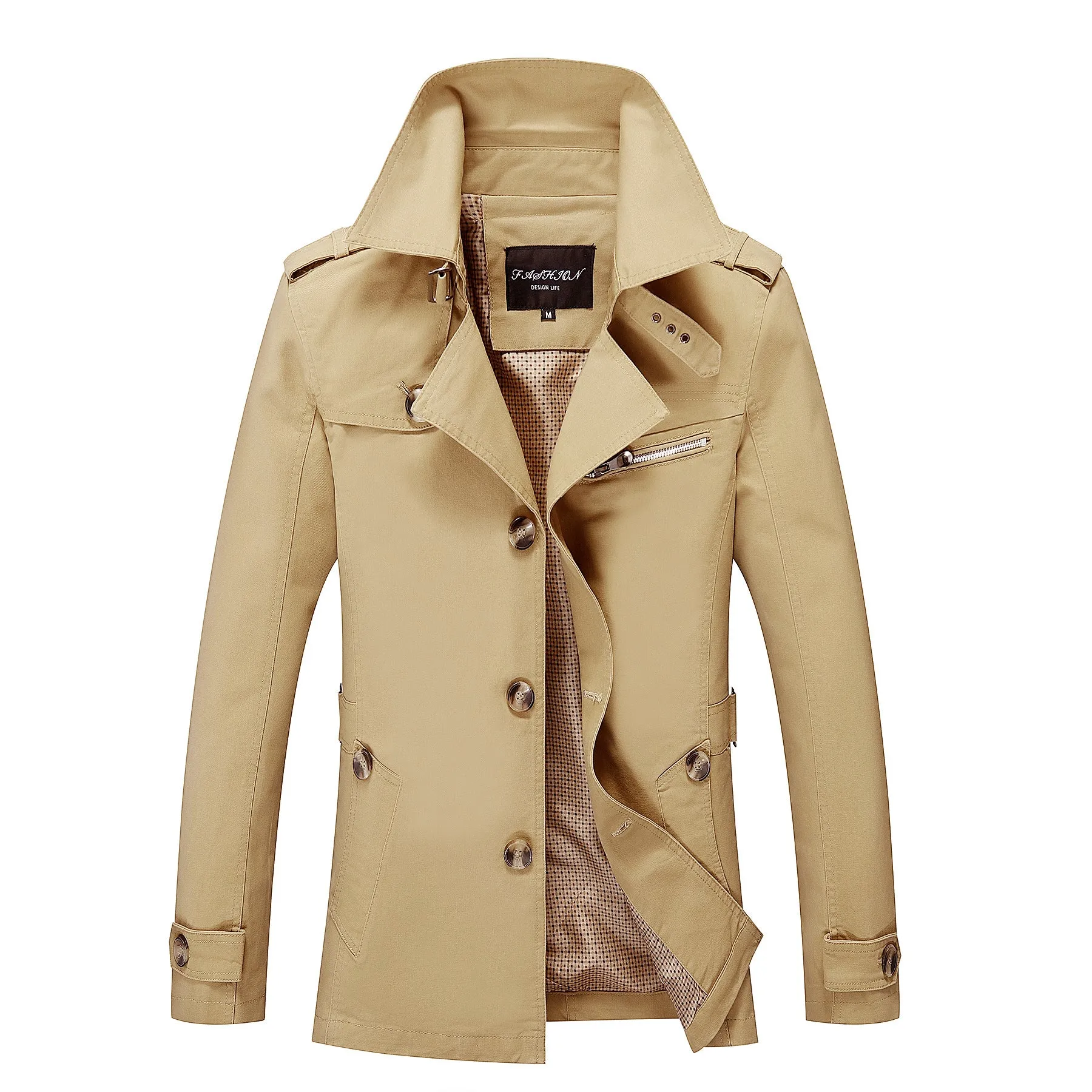 Men's Trench Coat Jacket