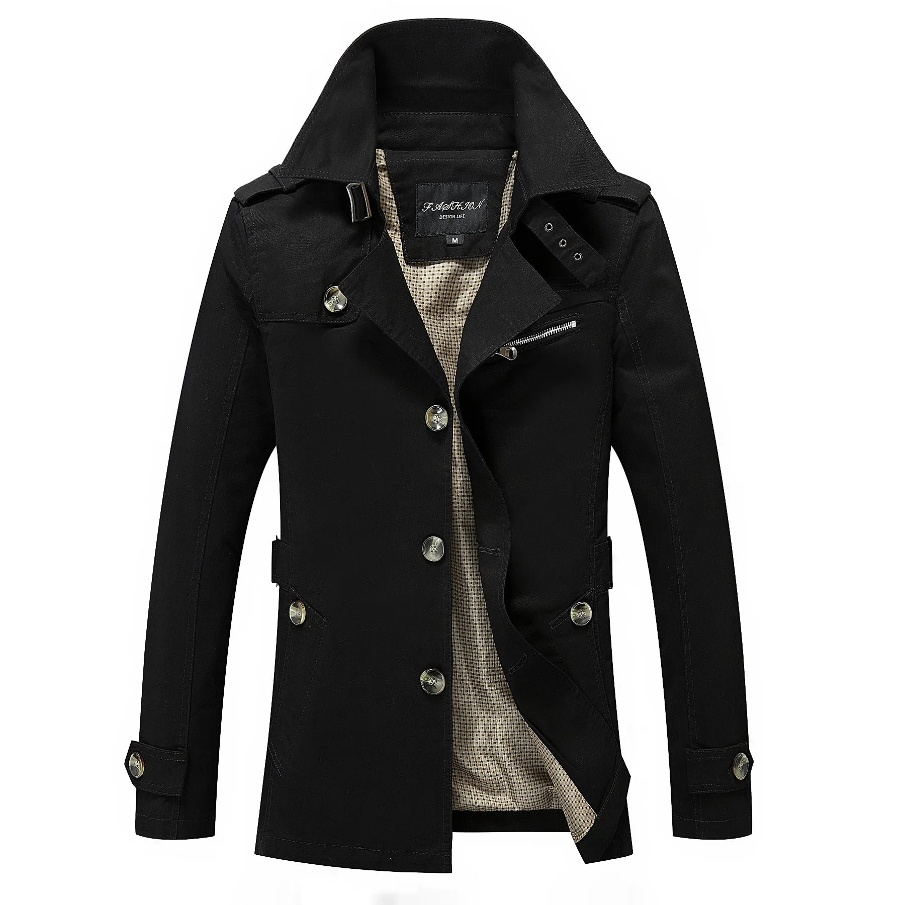 Men's Trench Coat Jacket