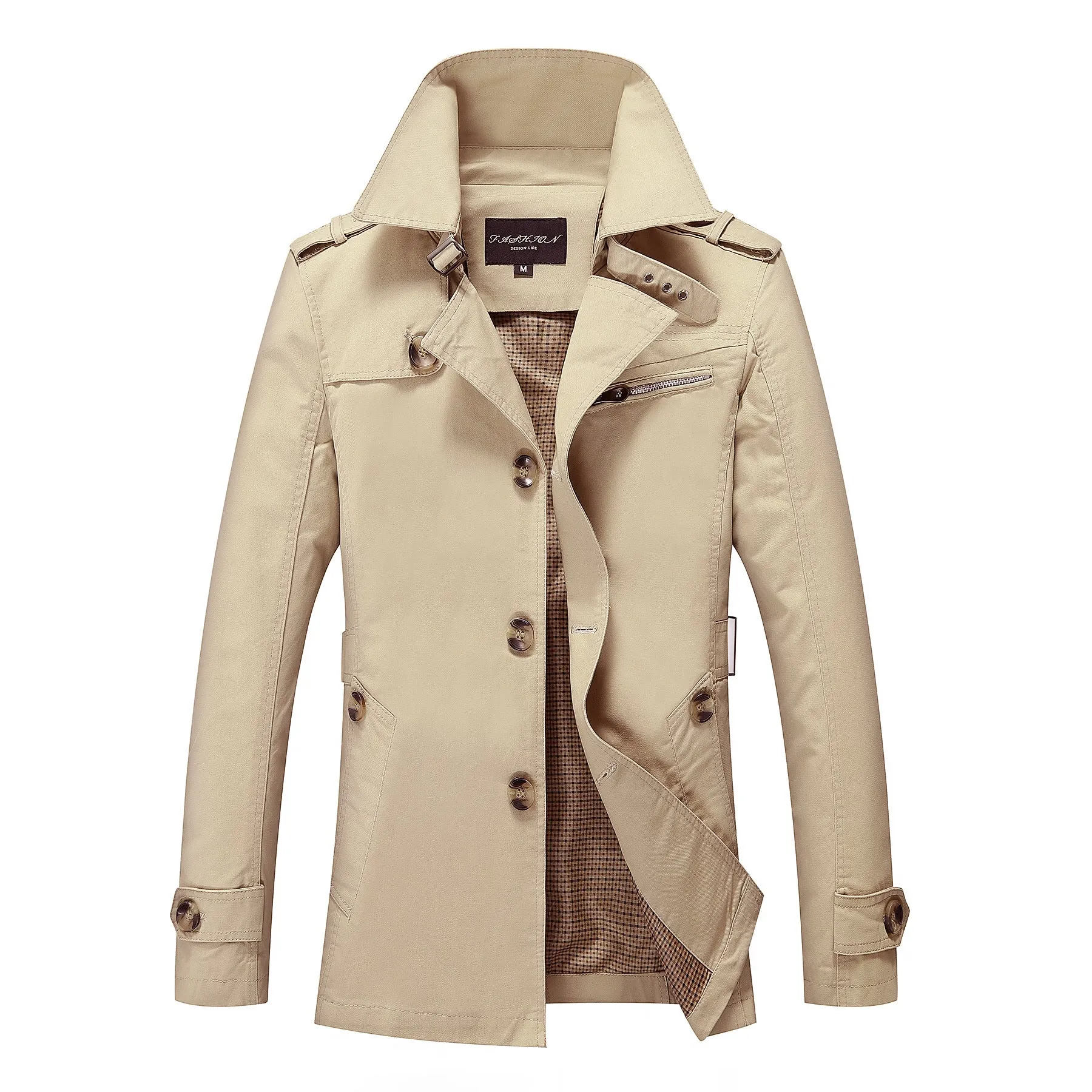 Men's Trench Coat Jacket