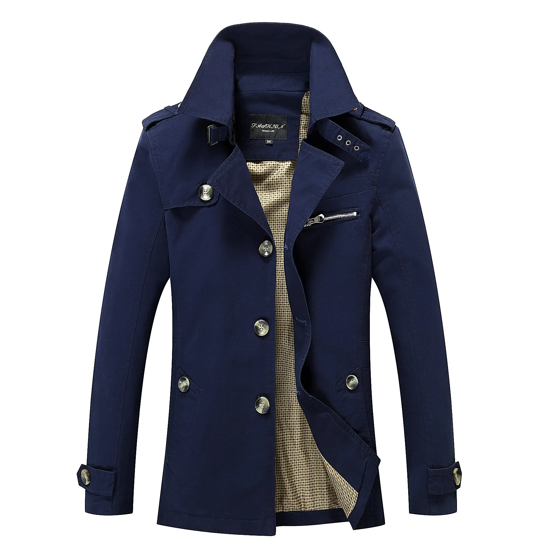 Men's Trench Coat Jacket