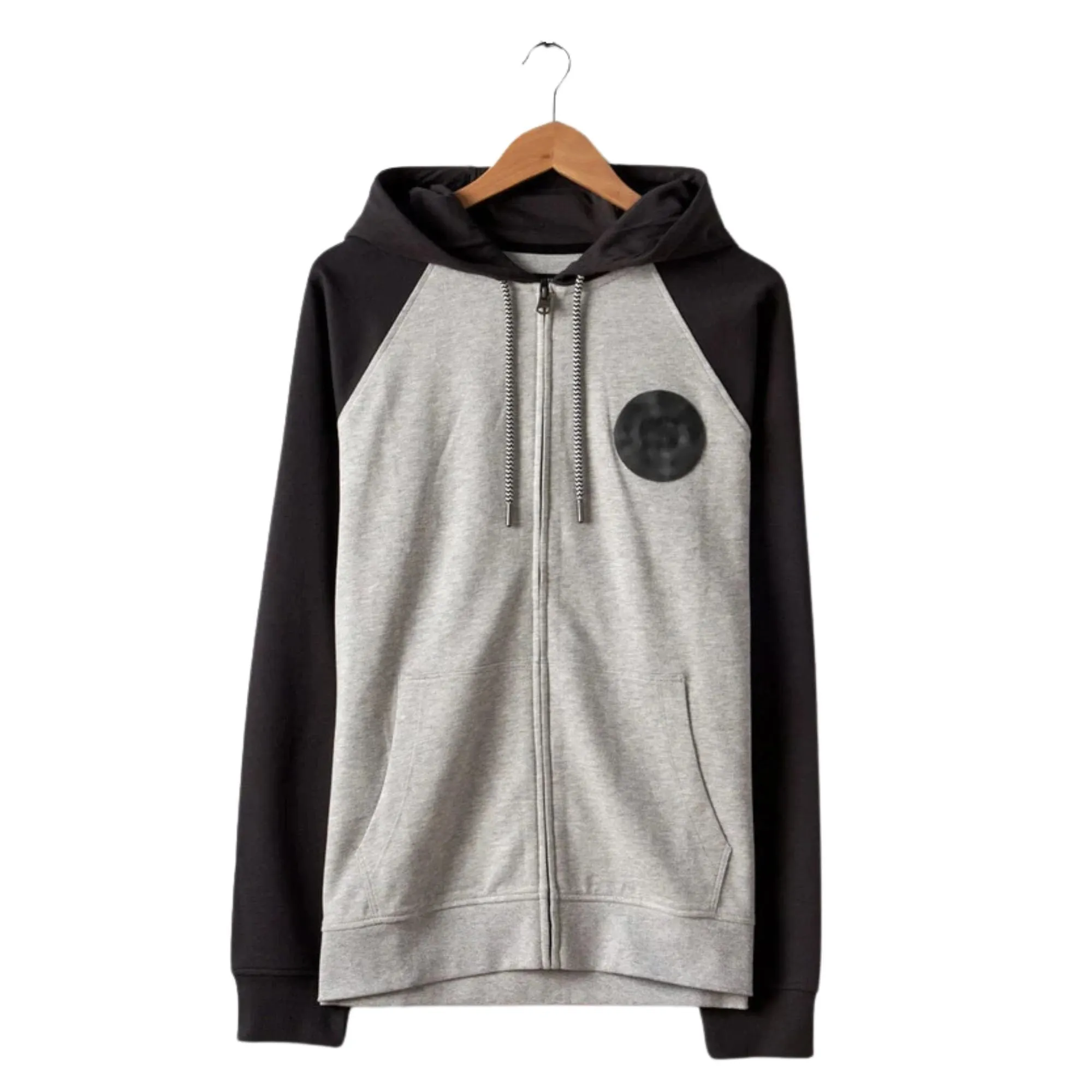 Mens Warp Badge Full Zip Hoodie