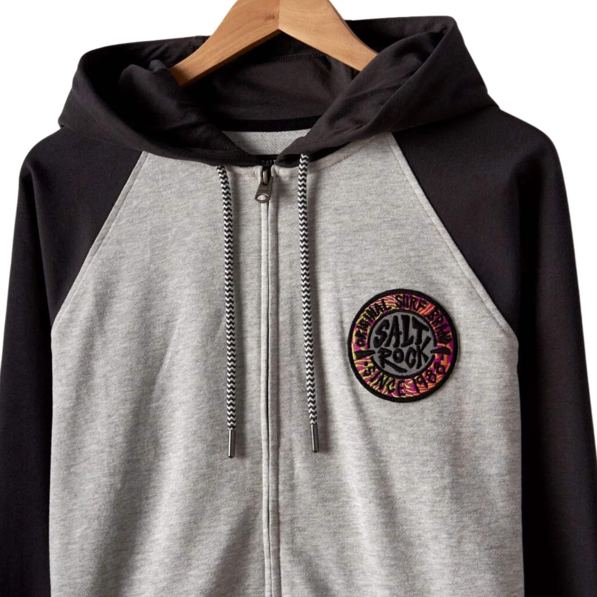 Mens Warp Badge Full Zip Hoodie