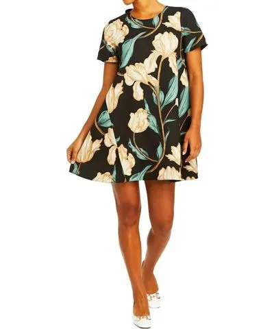 Mestiza New York Cecily Reversible Mini Dress In Black/ivory