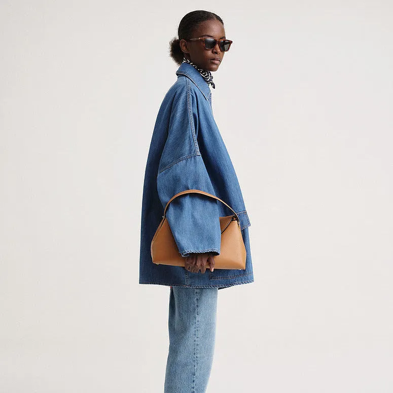 Mid-Length Denim Coat