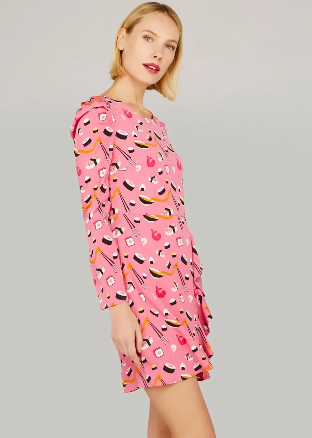 Minueto Maki Sushi 80's Dress Pink