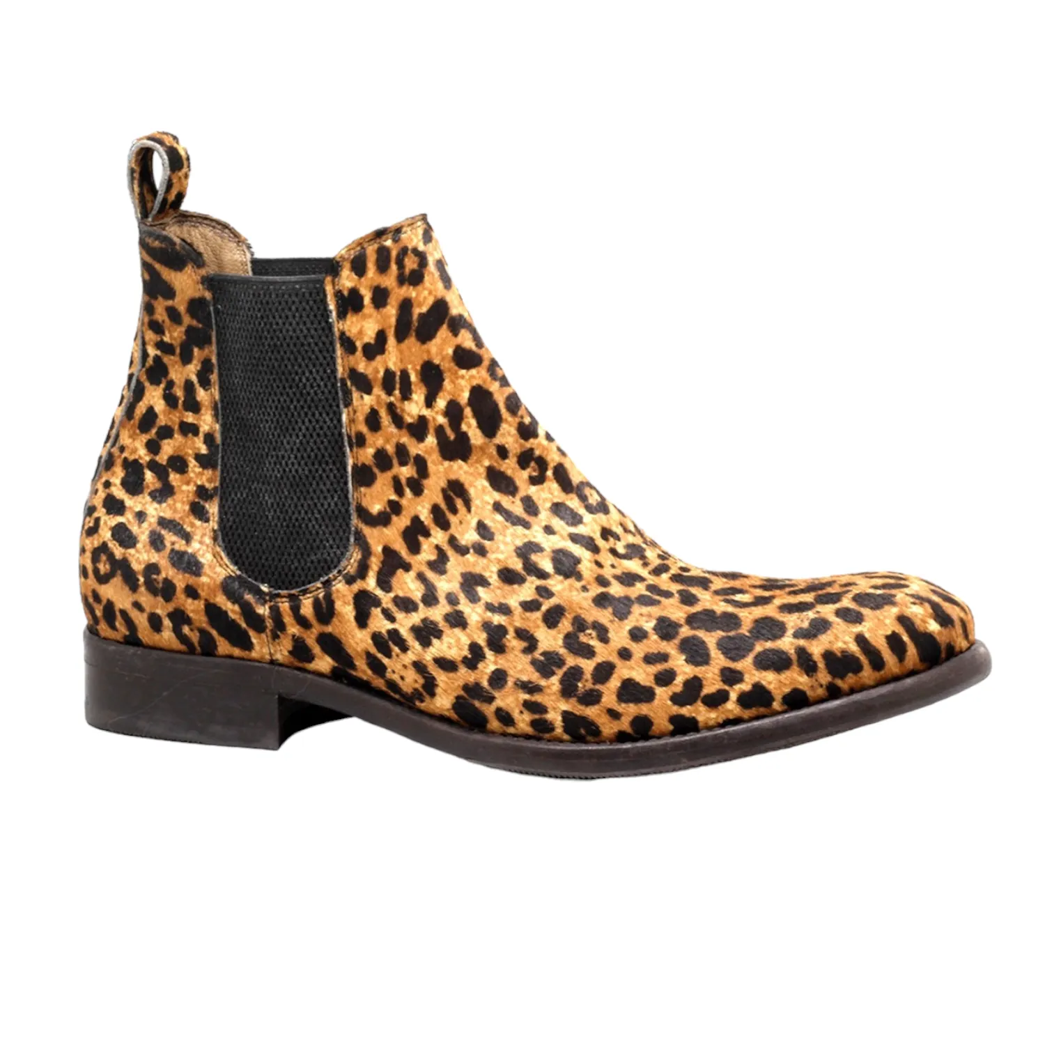 Mister Otos 40179 Men's Shoes Leopard Print Chealsea Boots (MIS1143)