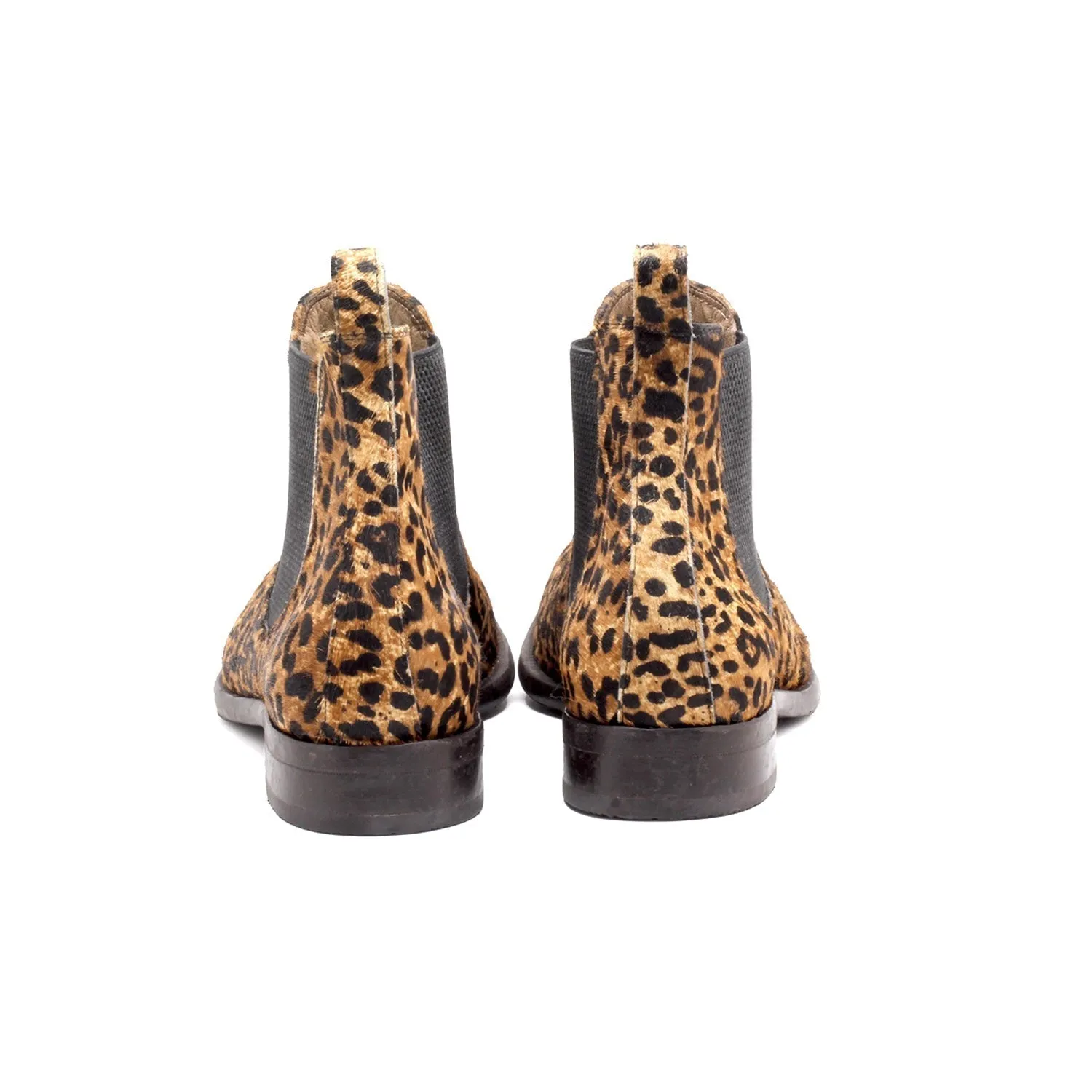 Mister Otos 40179 Men's Shoes Leopard Print Chealsea Boots (MIS1143)