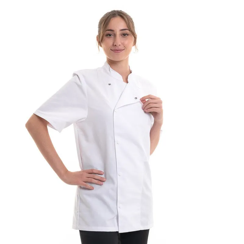 Mixed Short Sleeve Kitchen Coat - Madras Robur