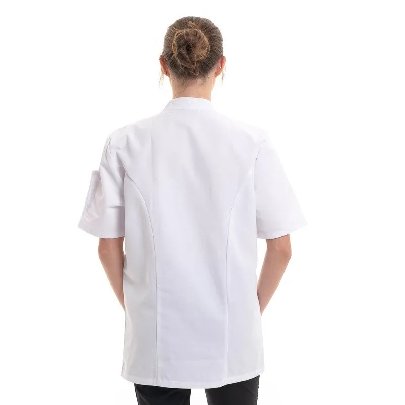 Mixed Short Sleeve Kitchen Coat - Madras Robur