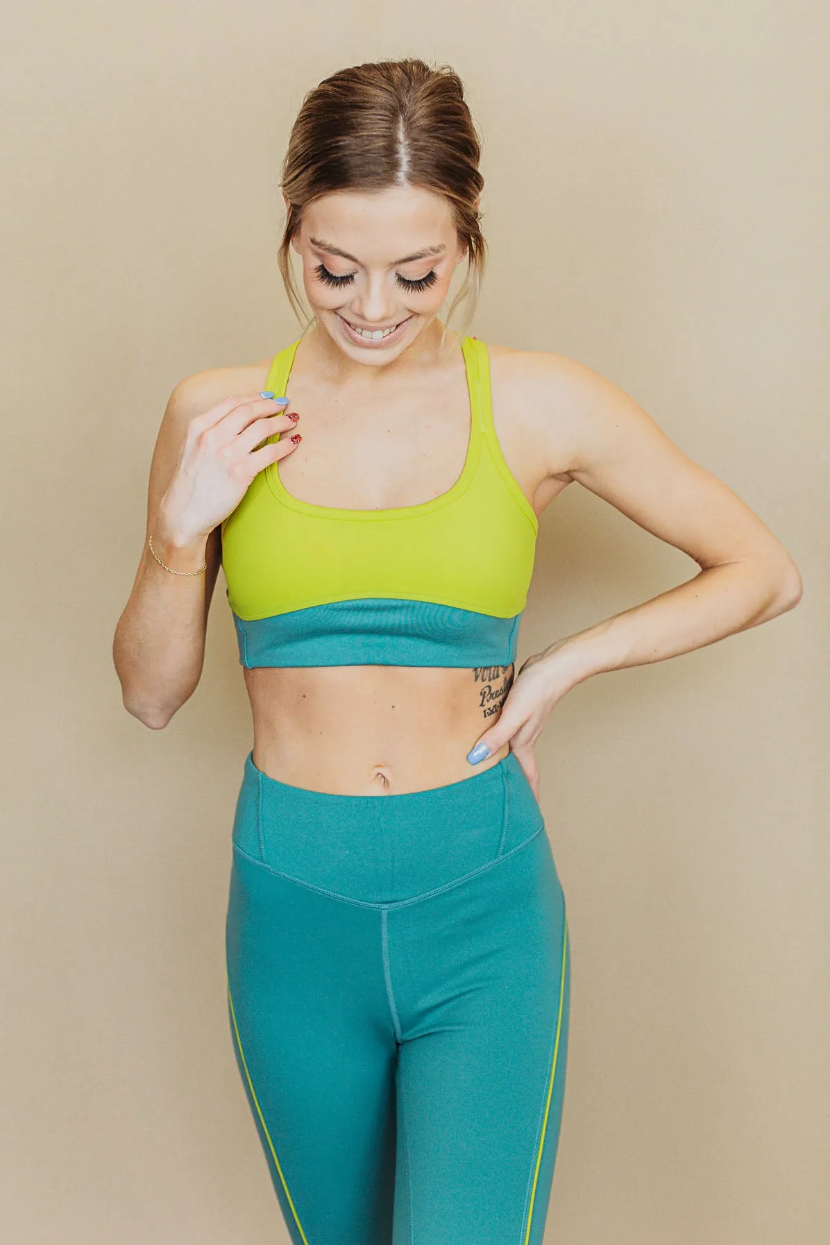 Mono B Colorblock Sports Bra