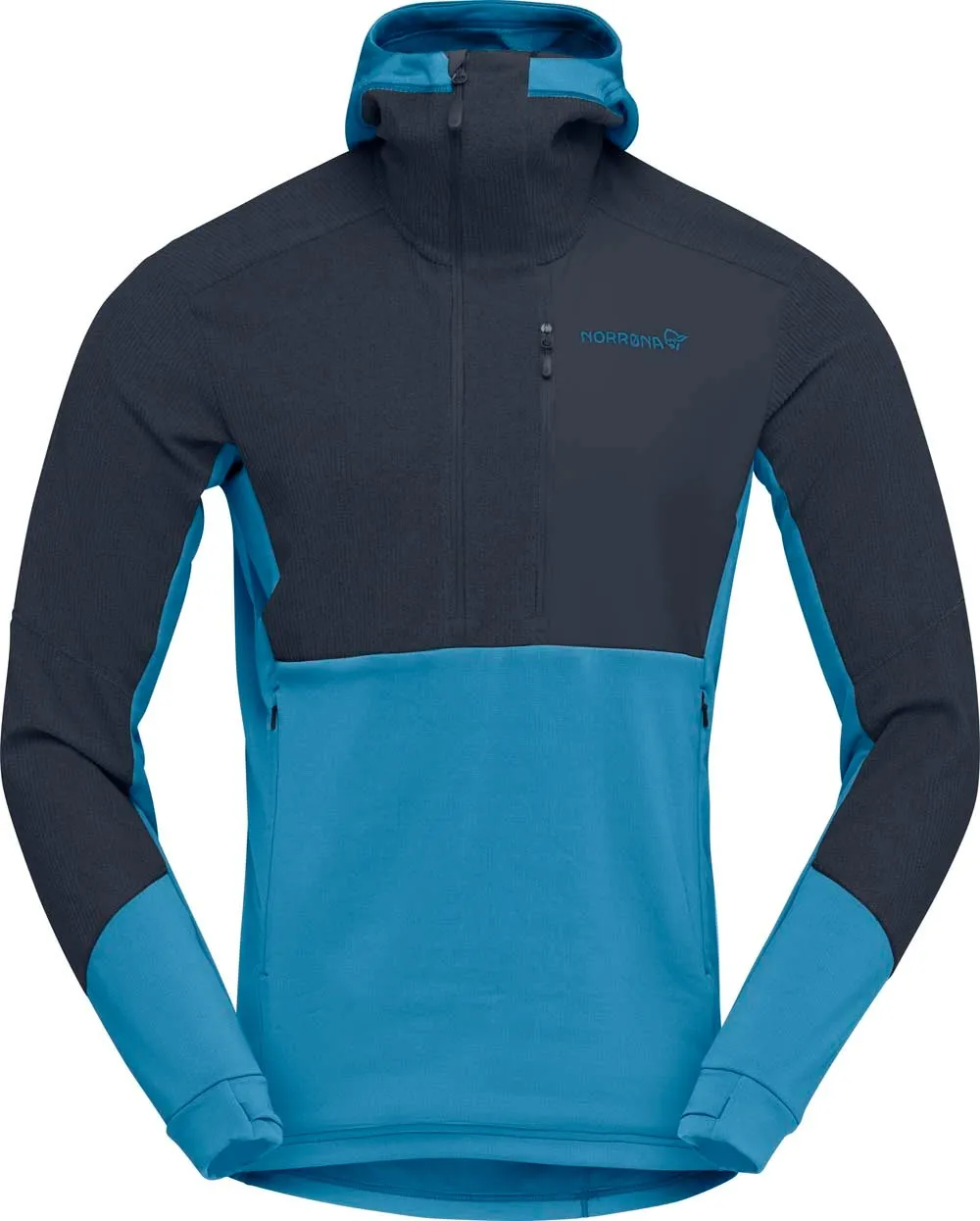 Norrøna Men's Lofoten Thermal Pro Hood Hawaiian Surf/Indigo Night | Buy Norrøna Men's Lofoten Thermal Pro Hood Hawaiia