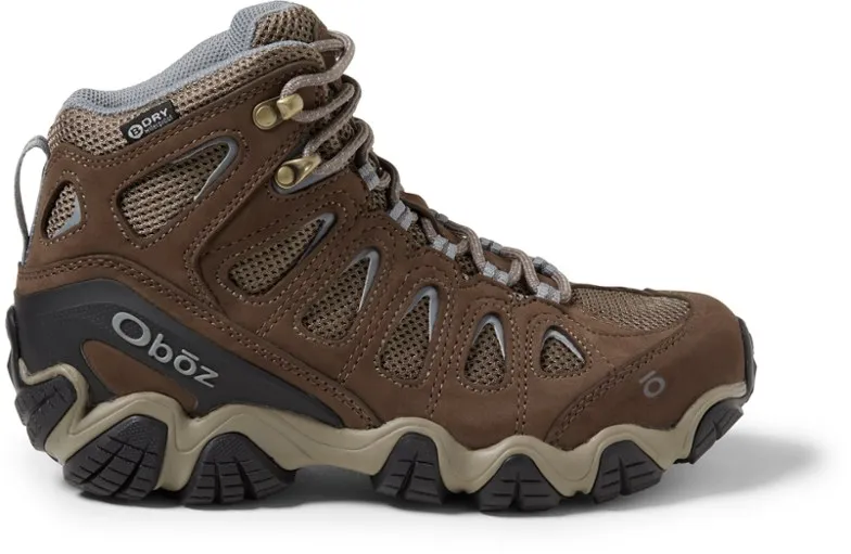 Oboz Womens Sawtooth II Mid Waterproof Boot- Brindle/Tradewinds