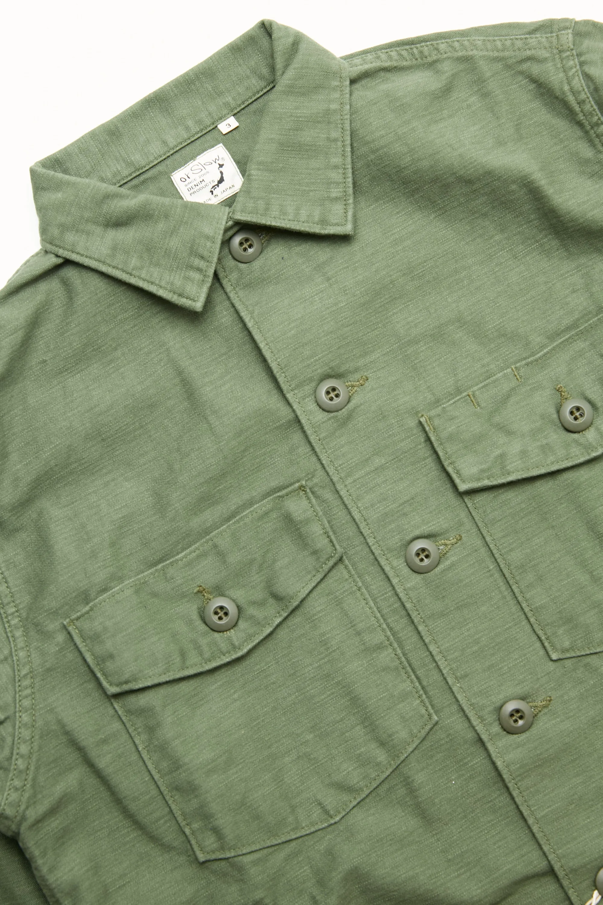 orSlow US Army Fatigue Shirt - Green