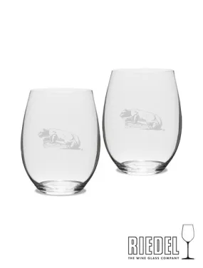 Penn State Riedel Stemless Red Wine Glasses Set | Campus Crystal