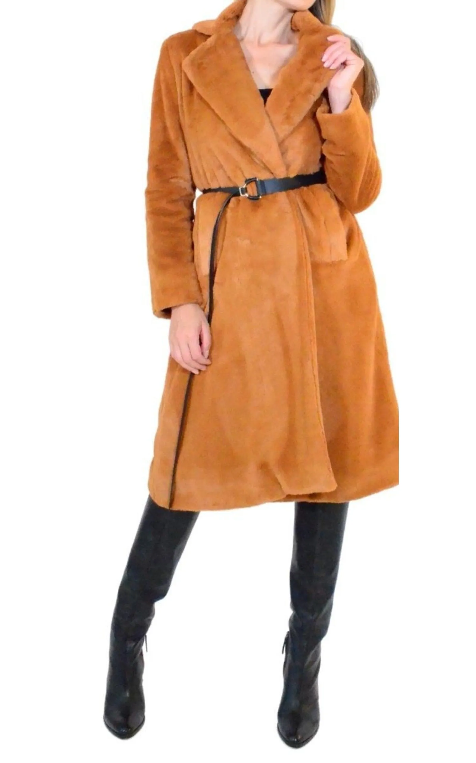 Plush Trench Coat