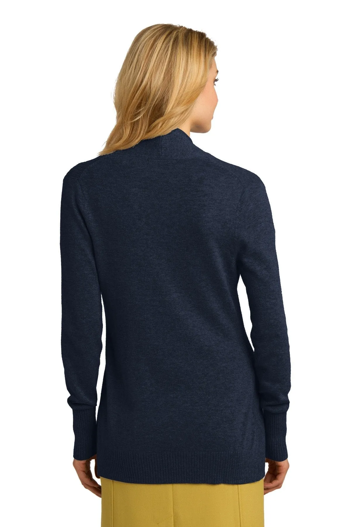 Port Authority Ladies Open Front Cardigan Sweater LSW289 Navy