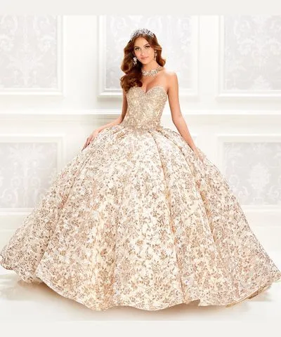 Princesa by Ariana Vara PR22022 - Sweetheart with Jacket Ball Gown