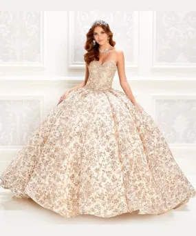 Princesa by Ariana Vara PR22022 - Sweetheart with Jacket Ball Gown