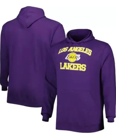 Profile Men's NBA Los Angeles Lakers Big & Tall Heart & Soul Pullover Hoodie